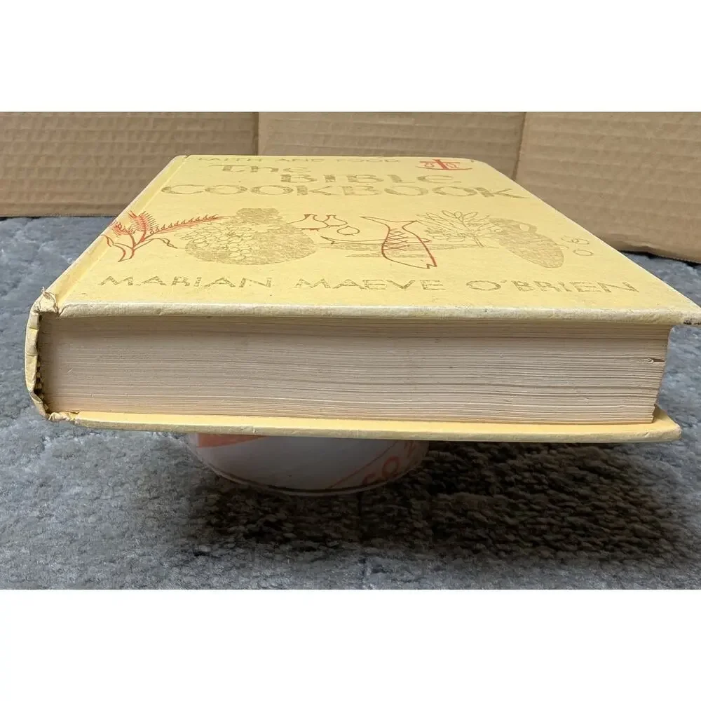 Vtg The Bible Cookbook Marian Maeve O'Brien Hardcover 1958 FAITH AND FOOD read